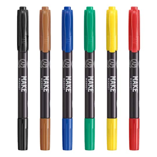 Dual Tip Fabric Ink Markers by Make Market&#xAE;